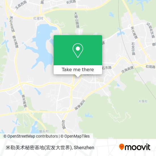 米勒美术秘密基地(宏发大世界) map