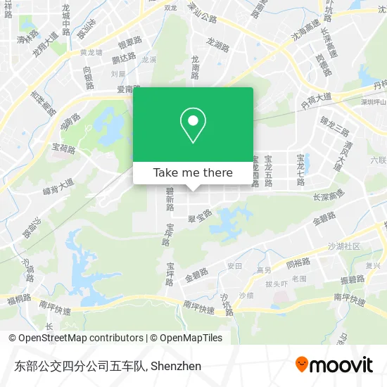 东部公交四分公司五车队 map