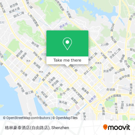 格林豪泰酒店(自由路店) map