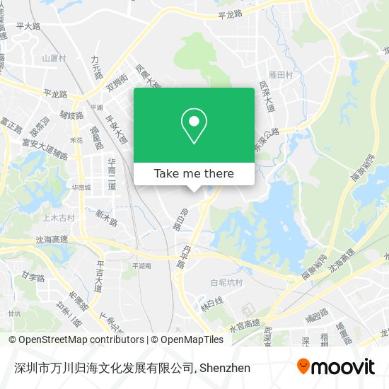 深圳市万川归海文化发展有限公司 map