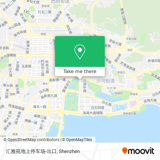 汇雅苑地上停车场-出口 map