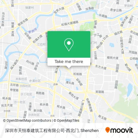 深圳市天恒泰建筑工程有限公司-西北门 map