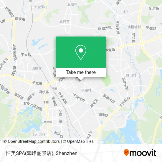 恒美SPA(翠峰丽景店) map
