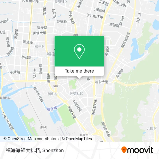 福海海鲜大排档 map
