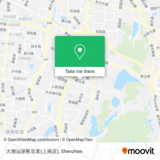 大潮汕深夜豆浆(上南店) map
