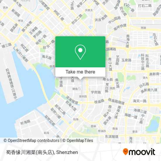 蜀香缘川湘菜(南头店) map