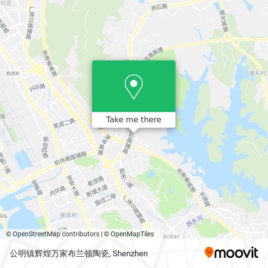 公明镇辉煌万家布兰顿陶瓷 map
