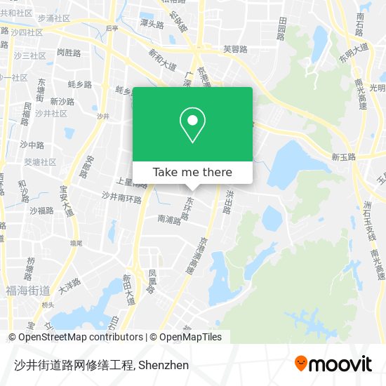 沙井街道路网修缮工程 map