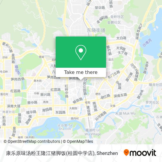 康乐原味汤粉王隆江猪脚饭(桂圆中学店) map