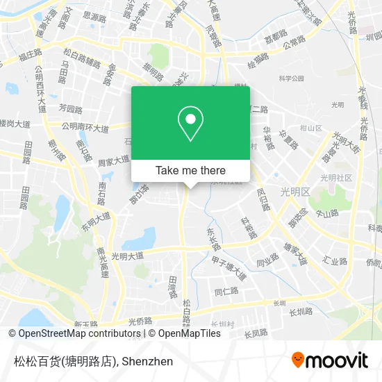 松松百货(塘明路店) map