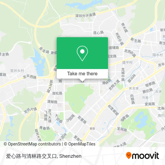 爱心路与清林路交叉口 map
