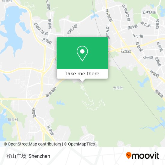 登山广场 map