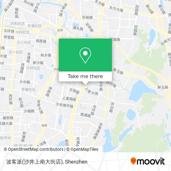 波客派(沙井上南大街店) map