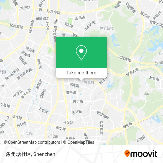象角塘社区 map