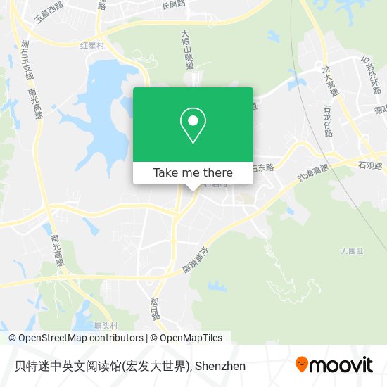 贝特迷中英文阅读馆(宏发大世界) map