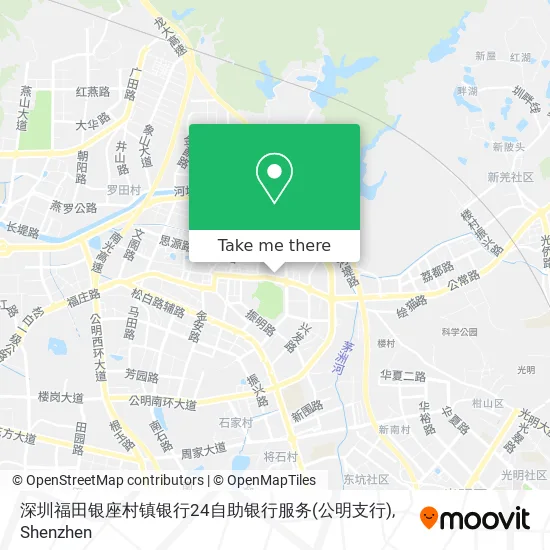 深圳福田银座村镇银行24自助银行服务(公明支行) map