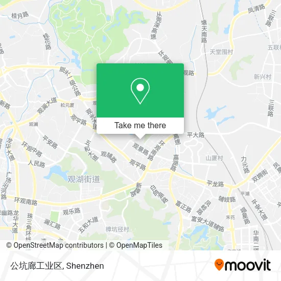 公坑廊工业区 map
