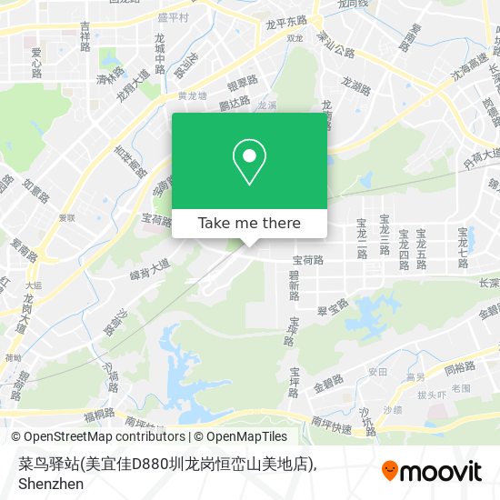 菜鸟驿站(美宜佳D880圳龙岗恒峦山美地店) map