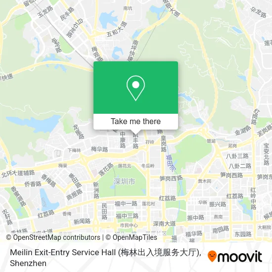Meilin Exit-Entry Service Hall (梅林出入境服务大厅) map