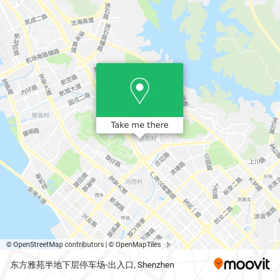 东方雅苑半地下层停车场-出入口 map