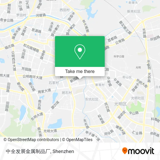 中全发展金属制品厂 map