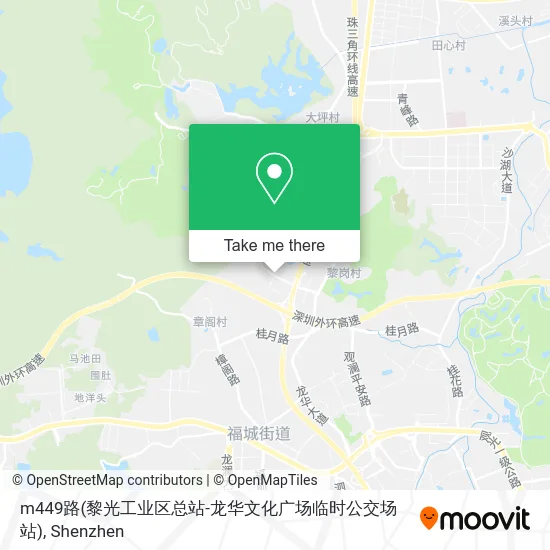 m449路(黎光工业区总站-龙华文化广场临时公交场站) map