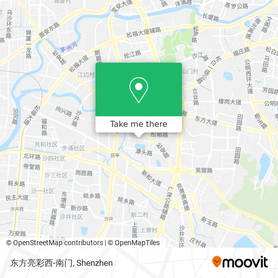 东方亮彩西-南门 map