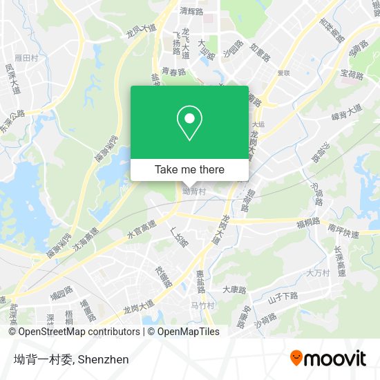 坳背一村委 map