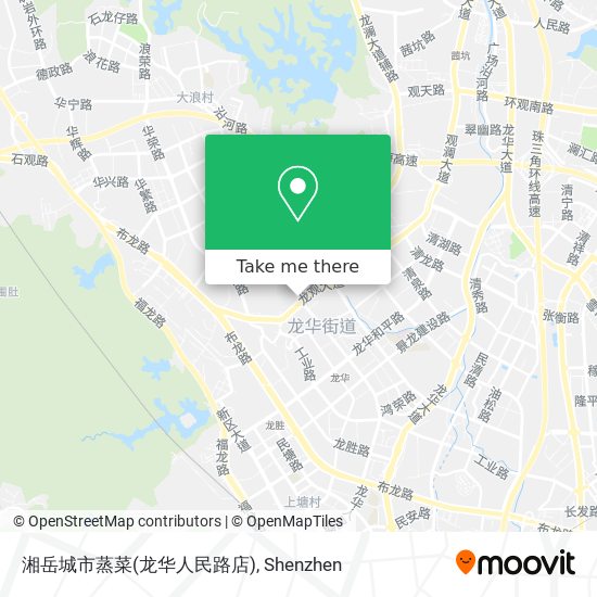 湘岳城市蒸菜(龙华人民路店) map