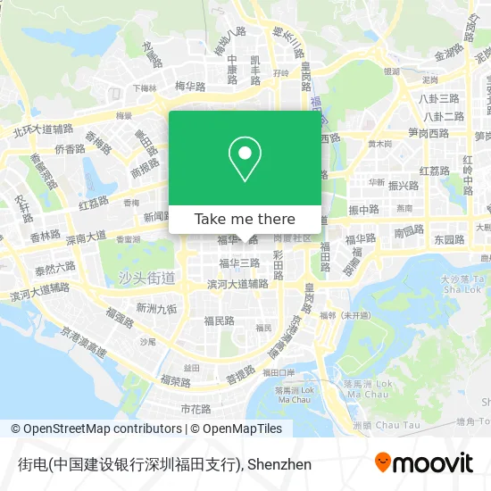 街电(中国建设银行深圳福田支行) map