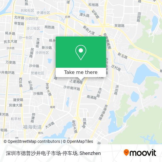 深圳市德普沙井电子市场-停车场 map