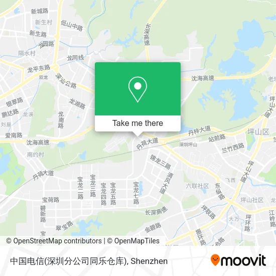 中国电信(深圳分公司同乐仓库) map