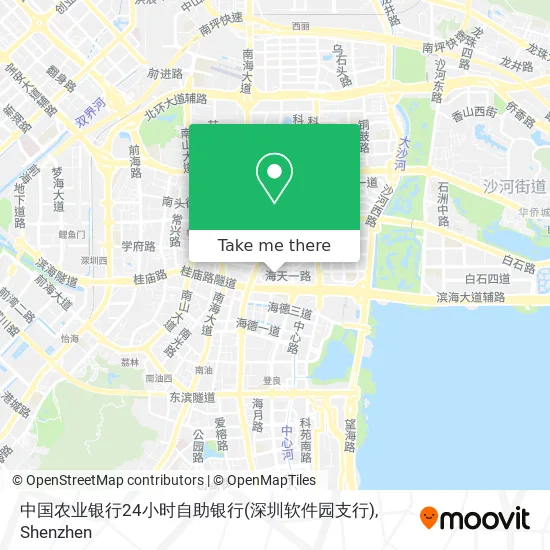 中国农业银行24小时自助银行(深圳软件园支行) map