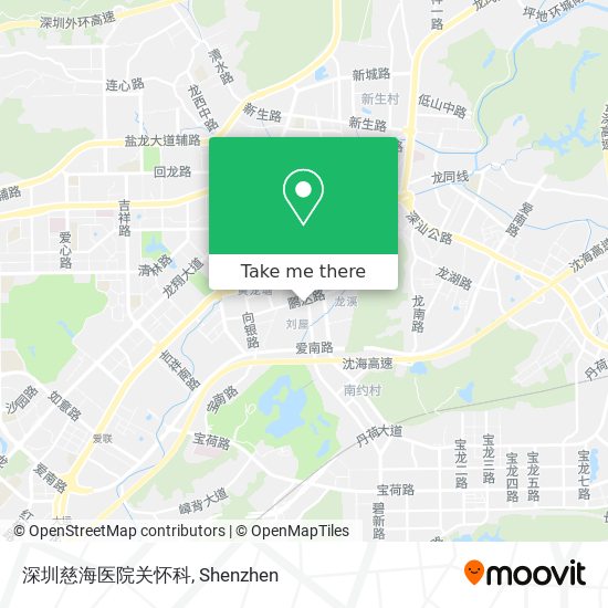 深圳慈海医院关怀科 map