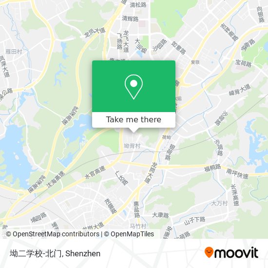 坳二学校-北门 map