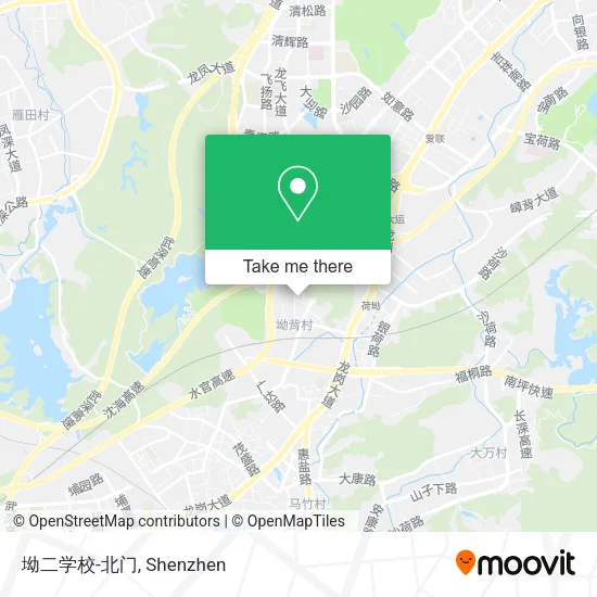 坳二学校-北门 map