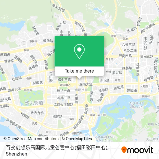 百变创想乐高国际儿童创意中心(福田彩田中心) map