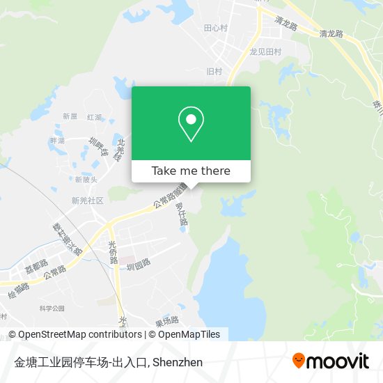 金塘工业园停车场-出入口 map