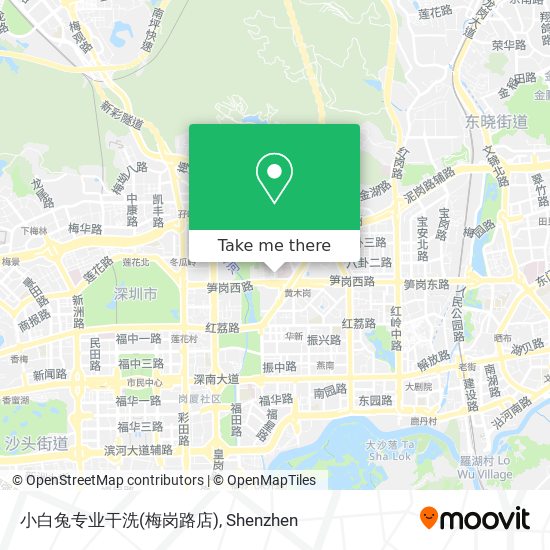 小白兔专业干洗(梅岗路店) map