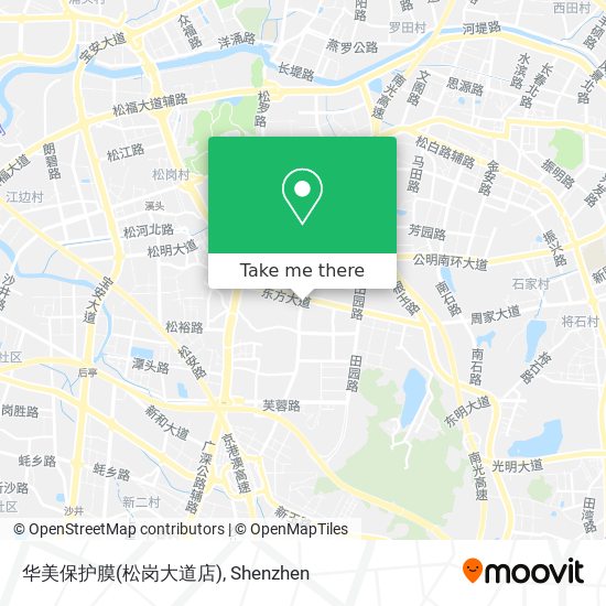华美保护膜(松岗大道店) map