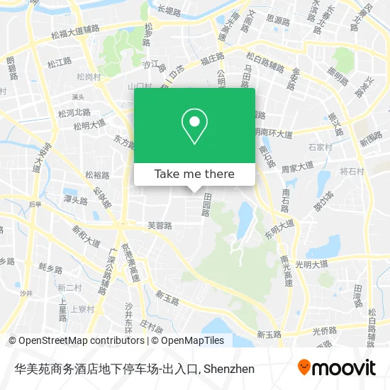 华美苑商务酒店地下停车场-出入口 map