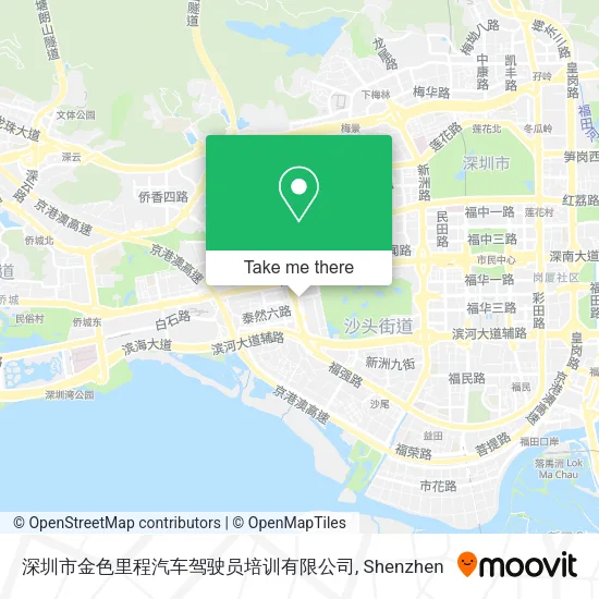 深圳市金色里程汽车驾驶员培训有限公司 map