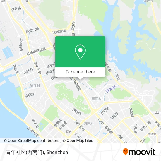 青年社区(西南门) map