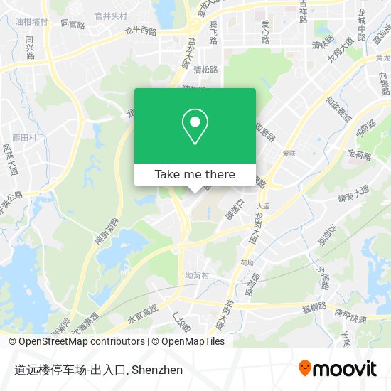 道远楼停车场-出入口 map