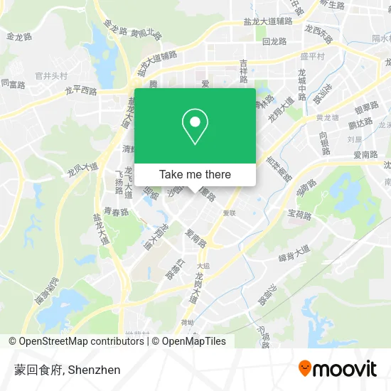 蒙回食府 map