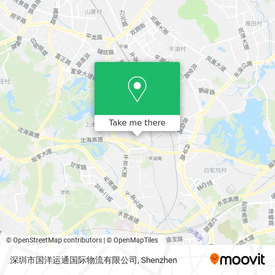 深圳市国洋运通国际物流有限公司 map