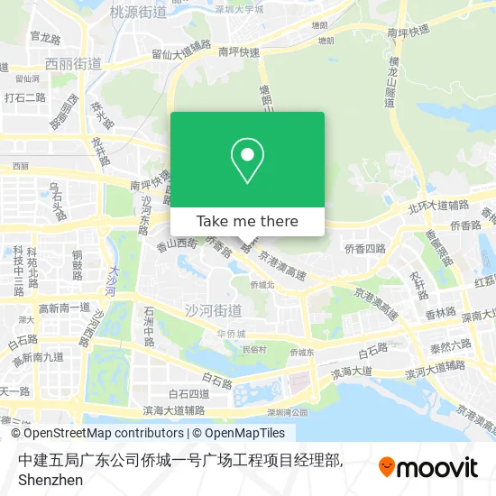 中建五局广东公司侨城一号广场工程项目经理部 map