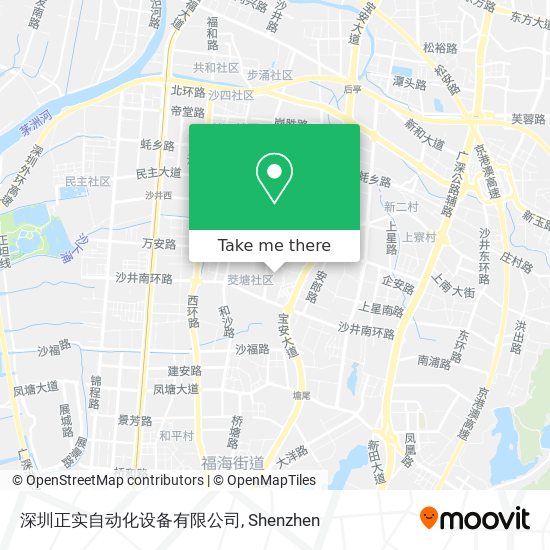 深圳正实自动化设备有限公司 map