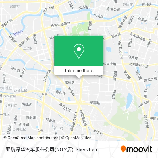 亚魏深华汽车服务公司(NO.2店) map