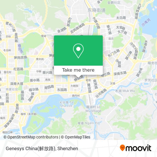 Genesys China(解放路) map